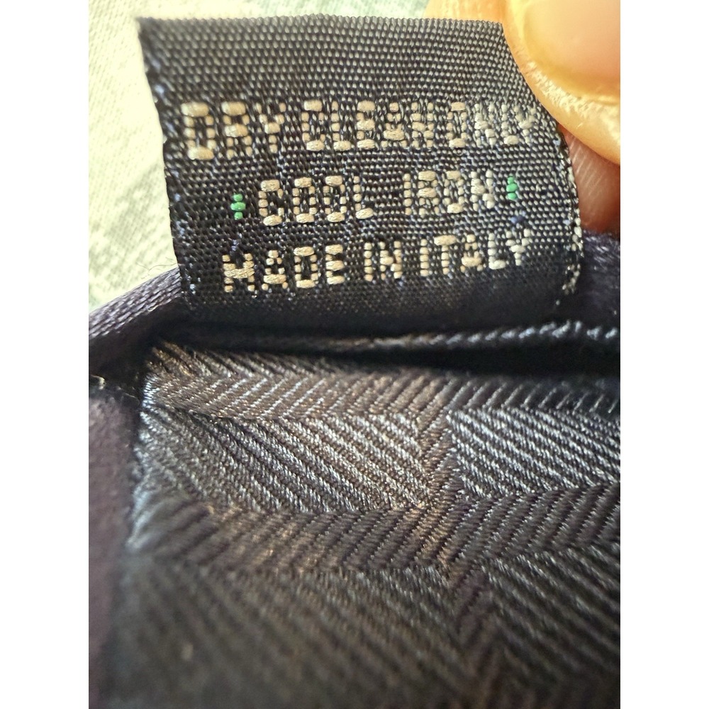 Burberry London 100% Silk Tie Mens Burgundy Blue Striped Regimental Made Italy - Picture 10 of 11